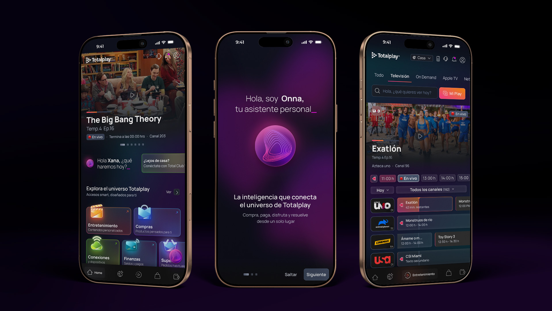 Placeholder visual de Totalplay App como super app telco con asistente inteligente